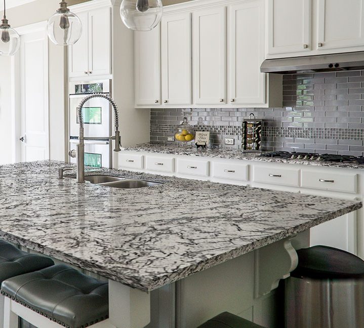 Alaska white granite kitchen countertop