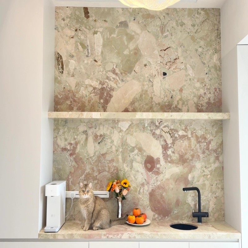 Ceppo Monet Marble/Breccia Botticelli Marble