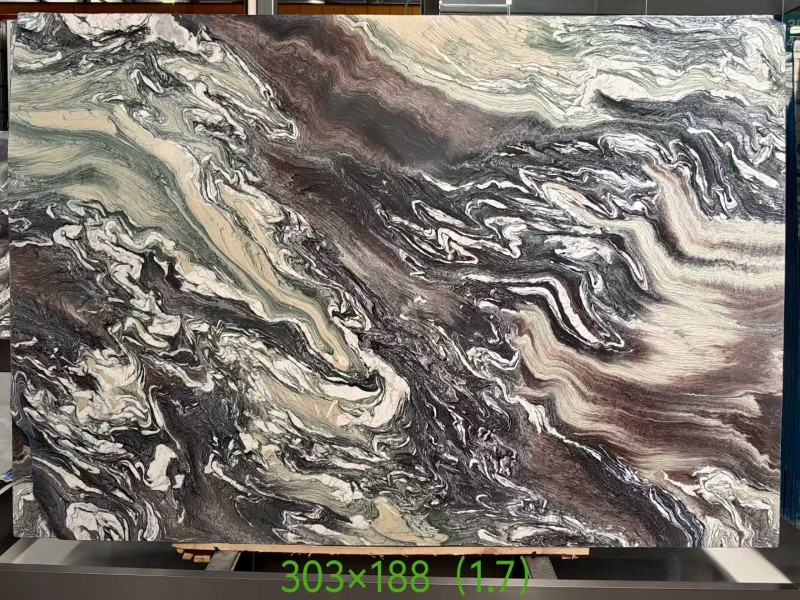 Cipollino marble slab