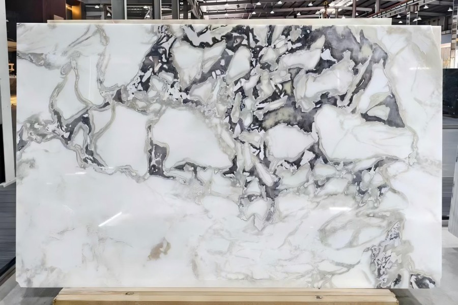 Oyster White Marble Slab