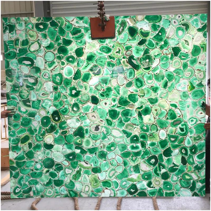 Green Agate Onyx Slab