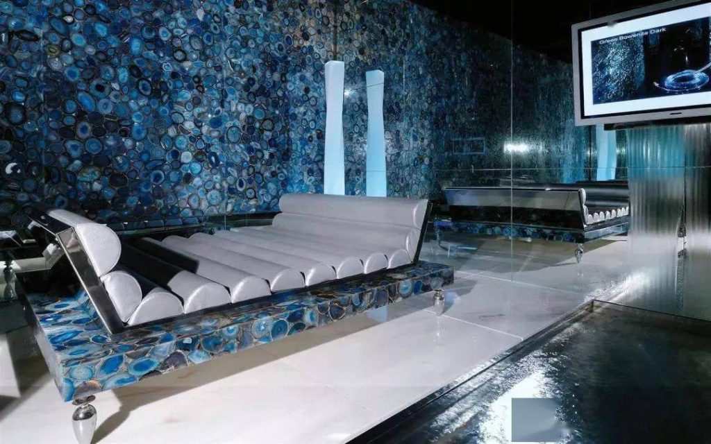 Wholesale Blue Agate Slab For Home Decor