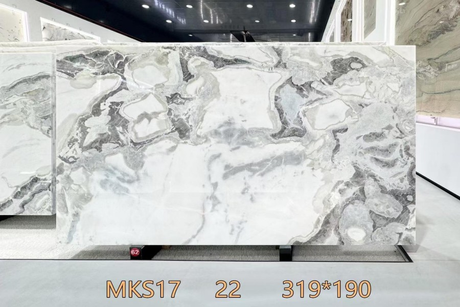 white picasso Marble slabs